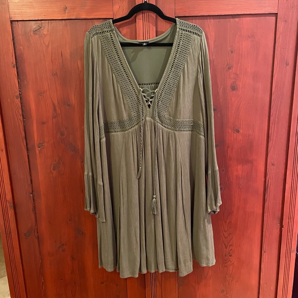 TORRID | Green, Long Sleeved Dress